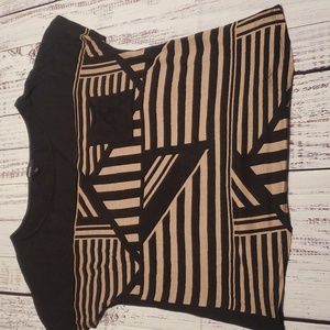 ESPRESSO LIGHT WEIGHT STRIPED POCKET TEE